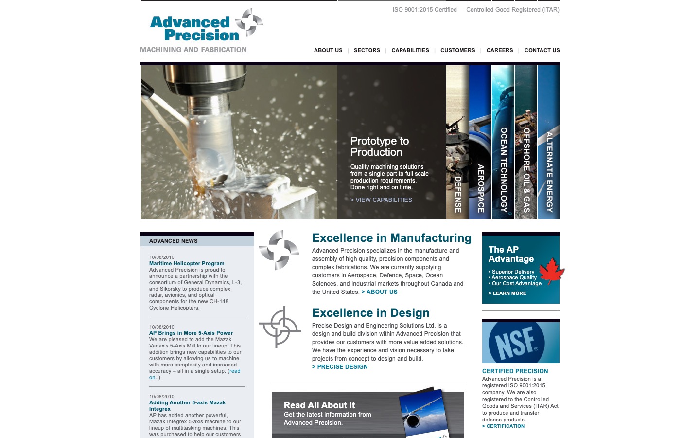 The current homepage